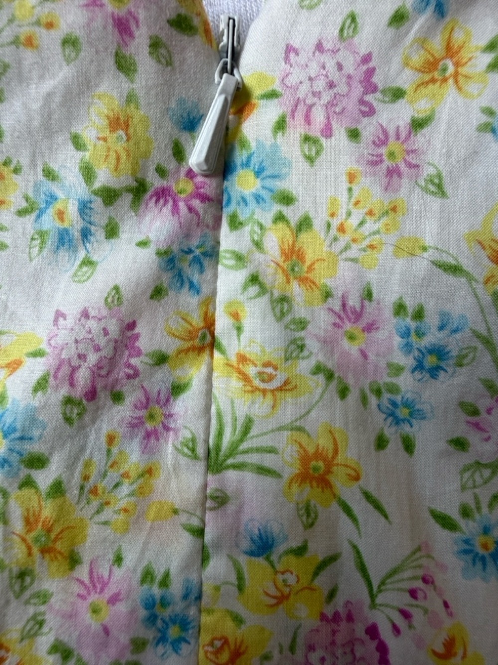 Vtg Ralph Lauren 90's Sleeveless Cotton Floral Sheath Dress Sz 14 Lined Washable - Picture 8 of 11